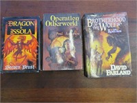 Science Fiction Book Trio - Dragons, Werewolfs +