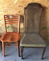 2 Vintage Wood Chairs