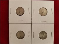 (4) Mixed Dates Canadian Dimes