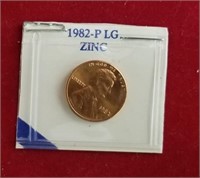 1982 P LG Zinc Penny