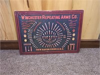 Winchester Metal Sign - New in Wrapper