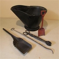 Coal Bucket & Fire Tools