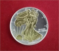 2000 Gold Plated Silver Eagle