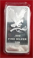 10 oz. .999 Silver Bar