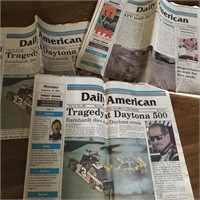 Newspaper Articles on Dale Earnhardt's Death