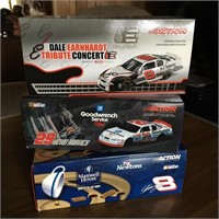 Action Model Cars: Earnhardt & Others