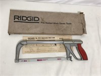 New-old-stock Ridgid model 1012 saw.