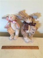 Two Original Mohair Boyds Bear Rabbits