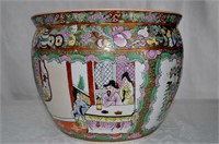 Chinese Famille Porcelain Fish Bowl Vase
