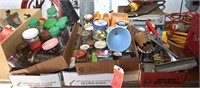 Large Lot with Nails, Screws, Funnels & More