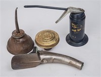 Vintage Oil Cans, Spout & Watering Can Sprinkler