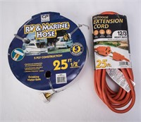 RV & Marine Hose and 25 Ft. Extension Cord