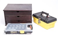 Storehouse & Stanley Tool Boxes & Wood Drawer Box