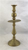 Old Solid Brass Candle Holder from Morocco