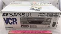 Sansui VCR 4 Head VHS Video Cassette Recorder