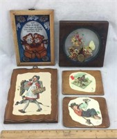 Norman Rockwell Plaques, Butterfly Art