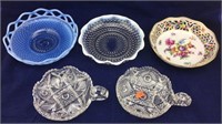 Various Glass Candy Dishes
