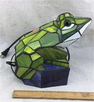 Frog Stained Glass Lamp