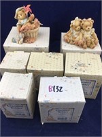 Group of 7 Boxed Cherished Teddies