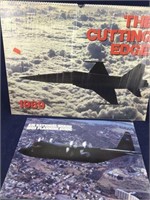 Pair of Unused 1989 Calendars Depicting Jets, etc