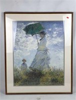 Large Framed Print of Woman in Meadow