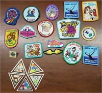 Girl Scout patches- 21 piece