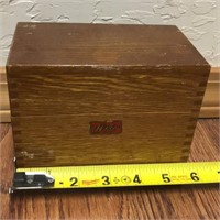 Weis Wood Box w/ Vintage Recipes