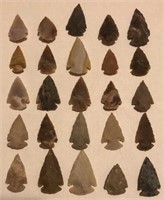 Lot of 25 Stone Arrowheads #2