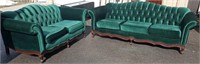Green Sofa And Loveseat Set