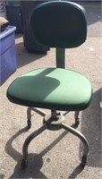 Green Chair on Casters