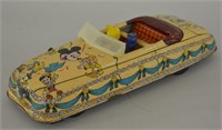 Marx Walt Disney Mickey"s Parade Car Tin Wind-Up