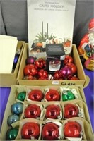 Glass Balls & Christmas Train Card Holder