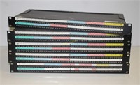 Five EUPHONIX P/N 950-01098 Channel Patchbay