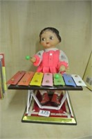 Vintage Wind Up Xylophone Player
