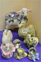 Ceramic Easter Themed Animals