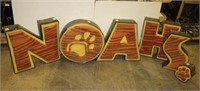 "NOAH'S" Lighted Letters