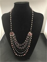Glass Beaded  Delicate Necklace