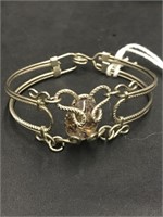 Artisan Metal Bracelet w/ Faux Stone