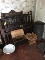 Lot - Contents of room Furniture & Trunks