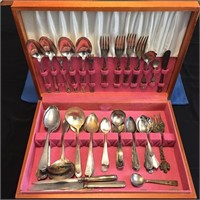 Gp #15 - (2) Boxes of miscellaneous flatware - #3