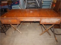 Mahogany Leather Top Writing Desk