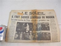 Journal Le Soleil du 6 Septembre 1941