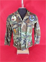 Vintage Army BDU Top with Patches