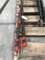 Pair pipe clamps, 39"