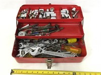 Tool box with tools.