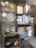 Pallet--dishes, small appliances, picture frames
