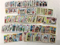 Large grouping of vintage football cards.