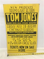 Tom Jones Cincinnati Gardens Poster.
