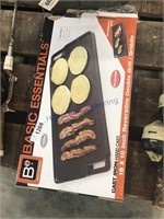 Cast iron reversible grill/griddle, 18 x 10