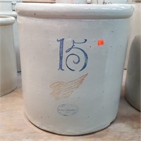 15 Gal. Red Wing Crock ( Large Wing )